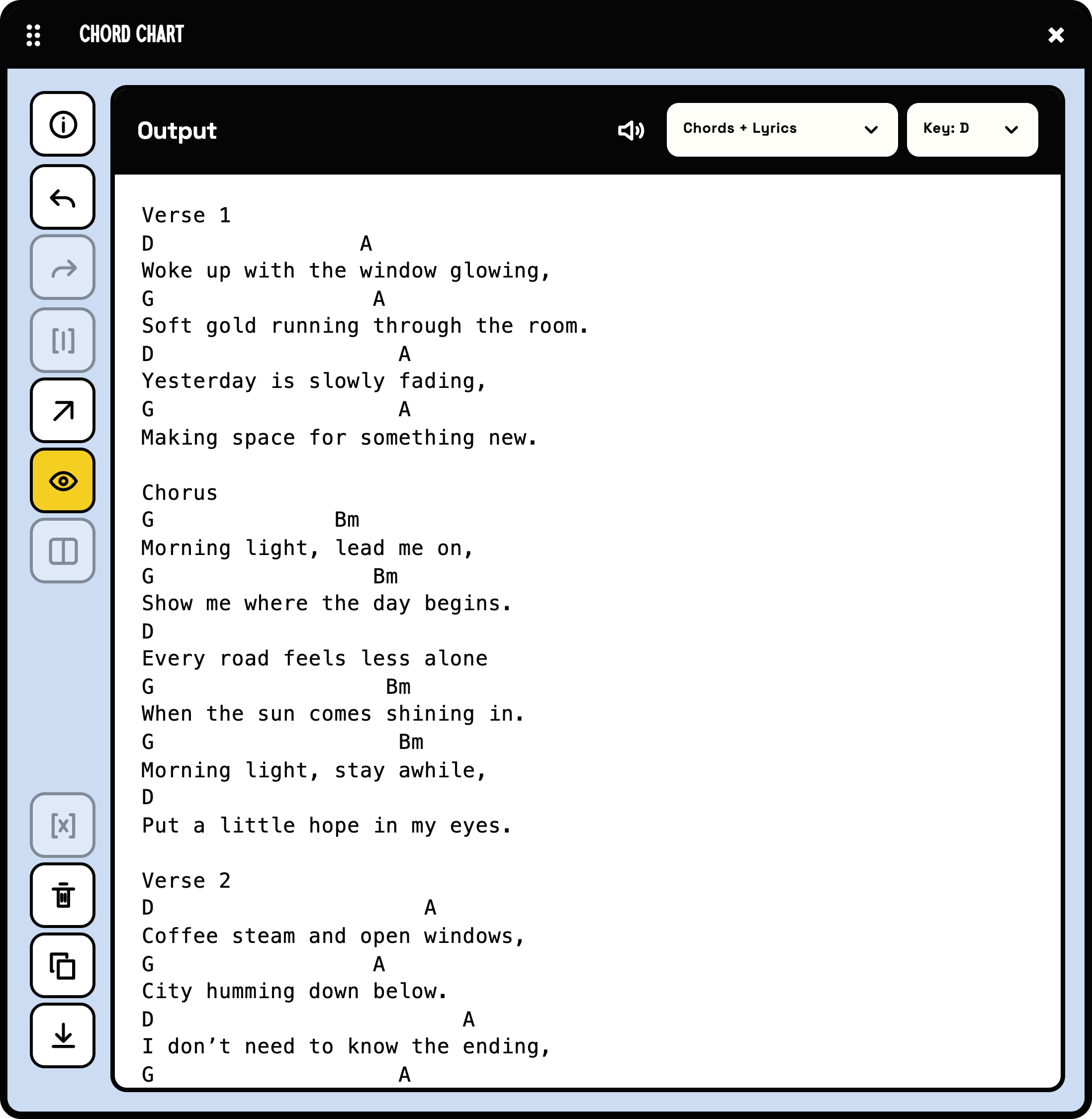 Make More Songs chords module